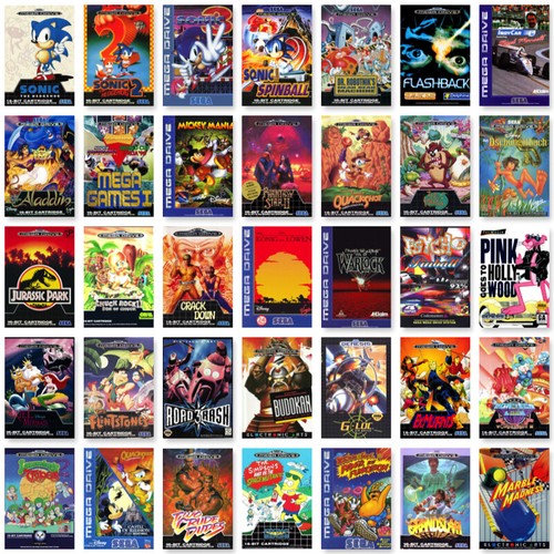 Sega mega drive - drive, spiele-wahl